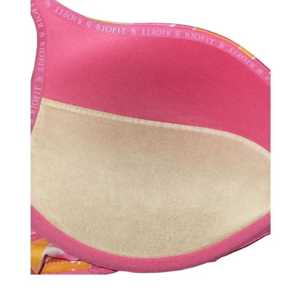 Victoria's Secret Hot Pink Bling Bio Fit Bra 34D
